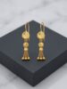 Gold Bead Tassel Earrings